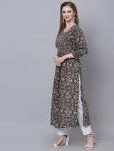 Printed kurta with Pants &amp; Dupatta