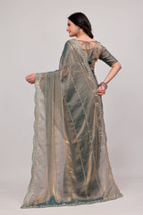 Seqins Lace Border Saree