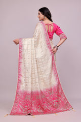 Elegant Pink designer saree