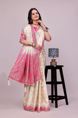 Elegant Pink designer saree