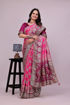 Heavy Silk Pink Saree