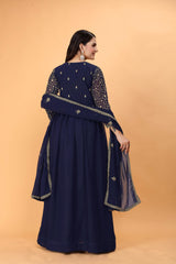 Georgette Anarkali Suit with Dupatta
