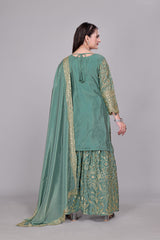Heavy Party Wear Sharara Suit