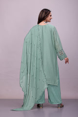 Women Plus Size Plazo Suit