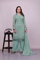 Women Plus Size Plazo Suit