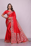 Red Banarsi Sift SIlk Saree