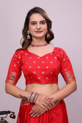 Red Banarsi Sift SIlk Saree
