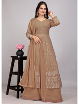 Golden Beige Women Lehenga
