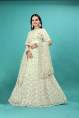 Party Wear White Lehenga