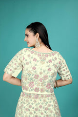 Party Wear White Lehenga