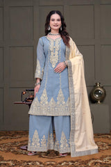 A Line Heavy Plazo Suit