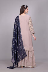 Top-Plazzo and Dupatta With Heavy Embroidery Work