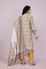 Woolen Digital Print Suit