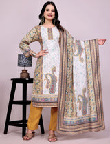 Woolen Digital Print Suit