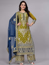 embroidered pakistani plazo suit