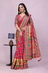 Pink Silk Designer Saree