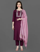 Trendy Cotton Suit with dupatta