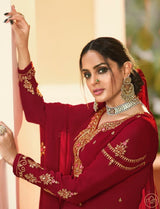 Indian Suit With Duppata - Red