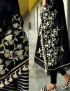 Khadi Embroidery Dupatta - Black