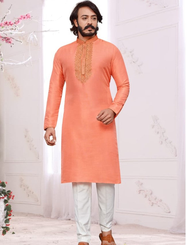 Kurta Pyjama – Peach
