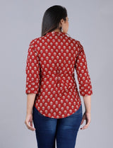 Rayon Printed Short Top