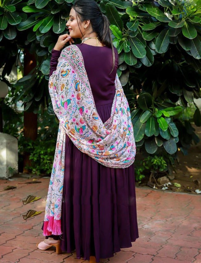 Gown With Dupatta