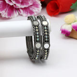 Silver Oxidized Bangles