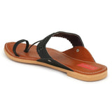 Women Kolhapuri Black