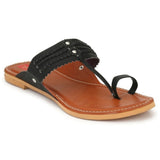 Women Kolhapuri Black