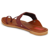 Women Kohlapuri Tan Flat Sandal
