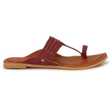 Women Kohlapuri Tan Flat Sandal