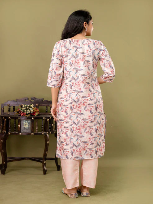 Plus Size Cotton Suit