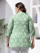 Tropical Printed Cotton Kurta