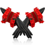 Floral Bangles Red