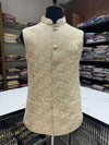 Jacqurd Golden Nehru Jacket
