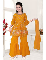 Mustard Sharara Suit