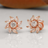 Rose Gold AD Earring