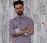 Ethnic Printed Male Short Kurta