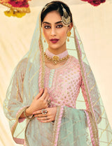 Pink Pakistani Gharara Suit Women
