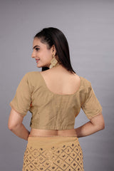 Gold Party Wear Sequin Saree