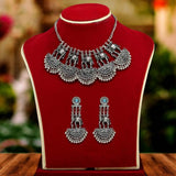 Silver Oxidised Necklace