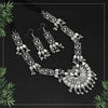 Glass Stone Oxidised Necklace Set