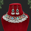 Oxidised Necklace With Earrings