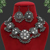 Oxidised Necklace With Earrings