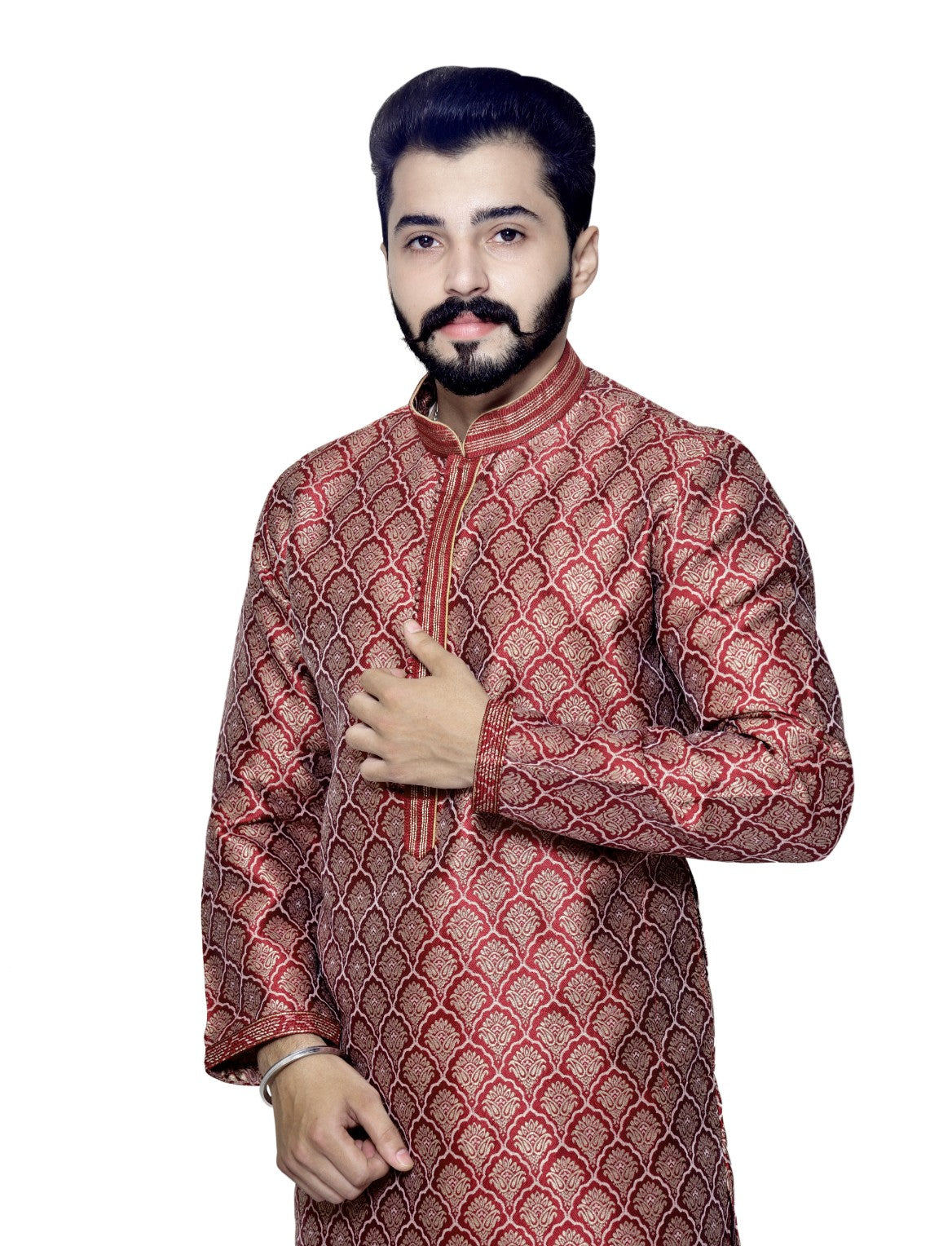 Mens Kurta Pajama Maroon