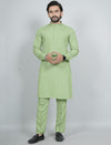 Ban Collar Mint Kurta Pajama