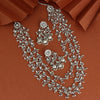 Long Oxidised Partywear Neacklace Set