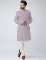 Plain Kurta Pajama - Purple