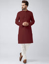 maroon cotton kurta pajama men