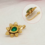 Multicolor Kundan Nose Pin - 1 Piece